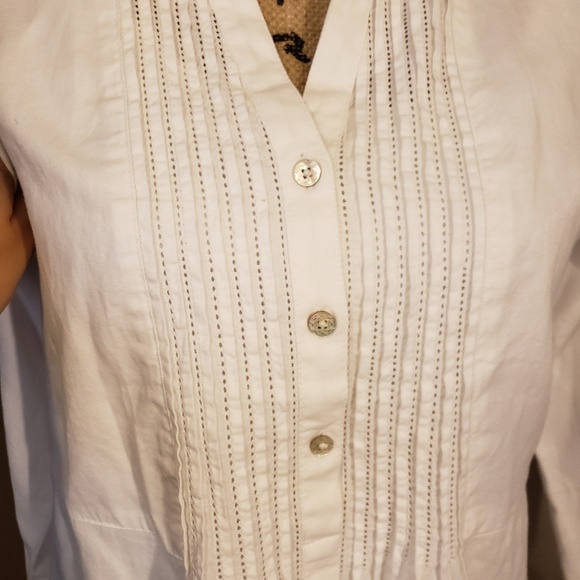J.Jill White  Button Down Shirt - Picture 2 of 2